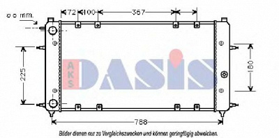 AKS DASIS 240060n -  Радиатор, охлаждение двигателя